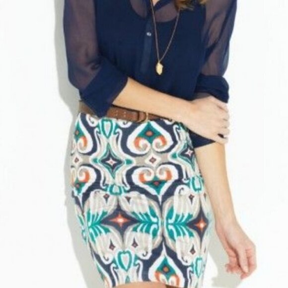 NEW Tart Collections Lucia Ikat Pencil Skirt - Picture 2 of 11